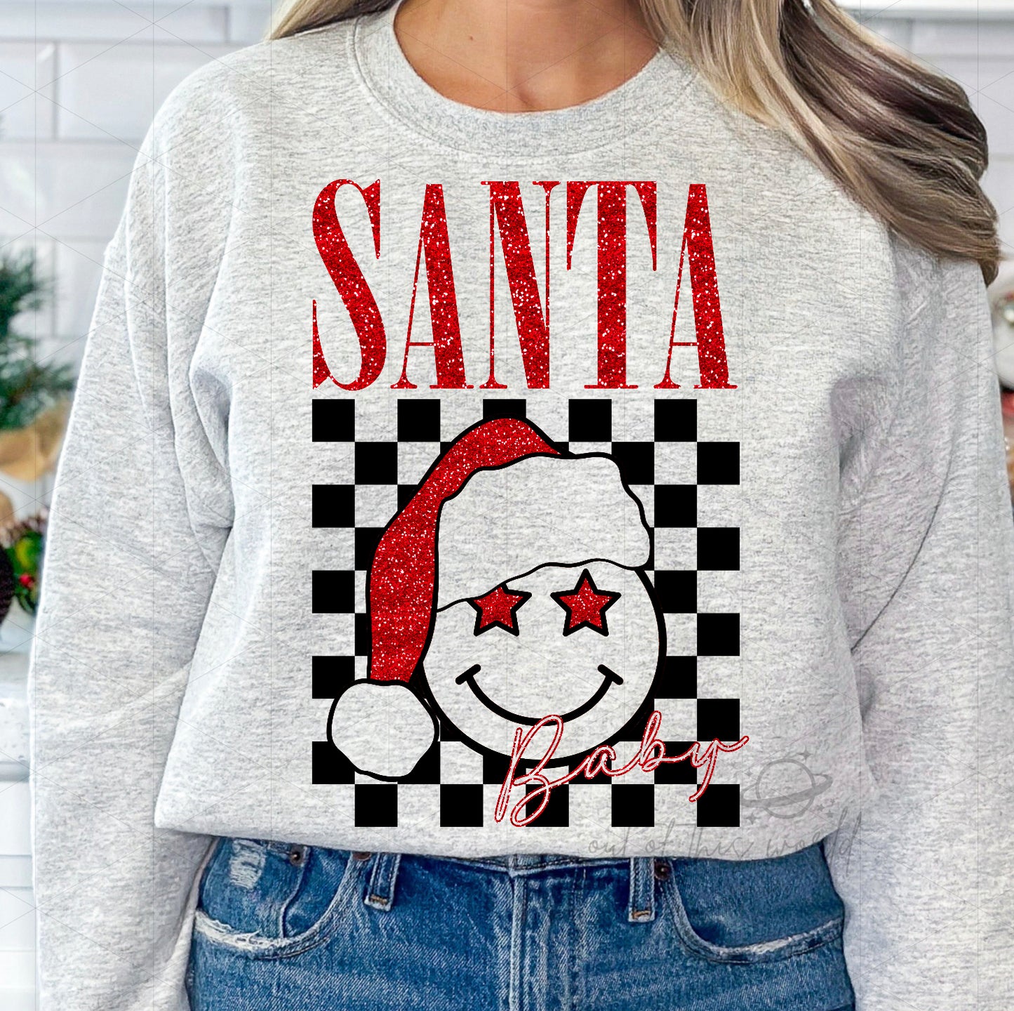 Checkered Santa